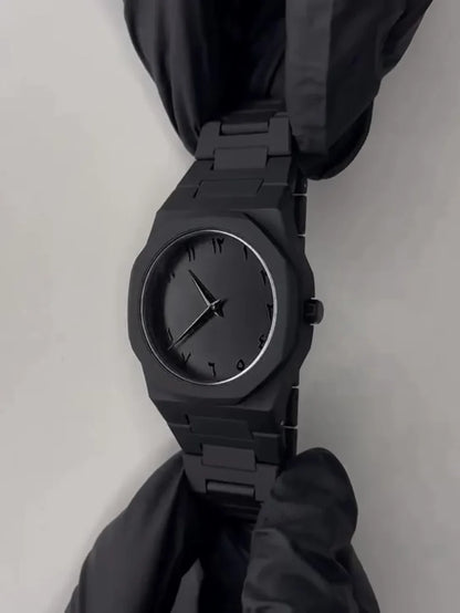 Aura Black Arabic Dial Watch
